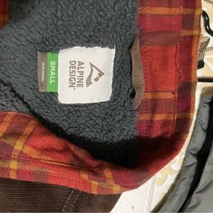 Alpine Design Plaid Jacket - Red and Brown